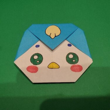 ペギタンの折り紙 折り方作り方★簡単かわいいヒーリングっどプリキュアのペンギンギャラクター