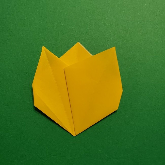 折り紙 チューリップのリースの作り方 (25)