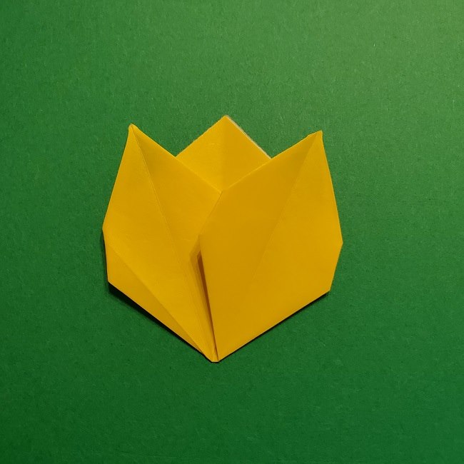 折り紙 チューリップのリースの作り方 (29)