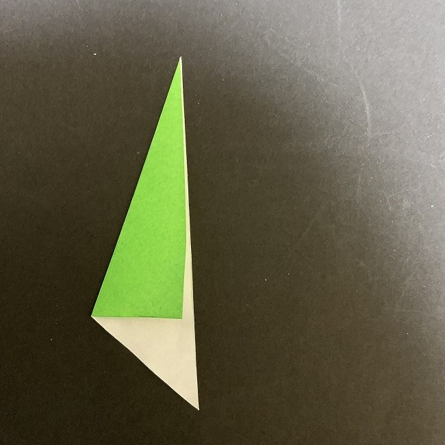 折り紙 チューリップの葉っぱ (1)