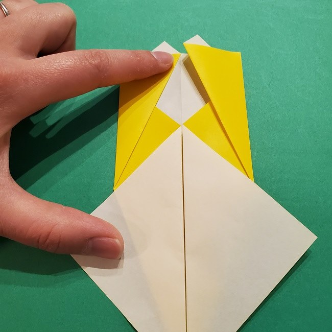 折り紙 マリオのゲッソーの折り方作り方 (8)