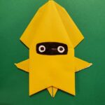 折り紙 マリオのゲッソー(イカ)の折り方作り方★オリガミキングにも登場するかわいいキャラクター