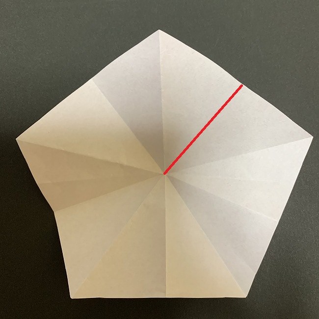 折り紙 五角形の桜＊作り方折り方 (20)