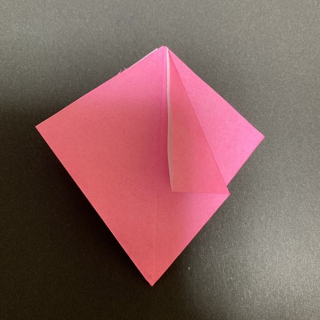 折り紙 五角形の桜＊作り方折り方 (22)