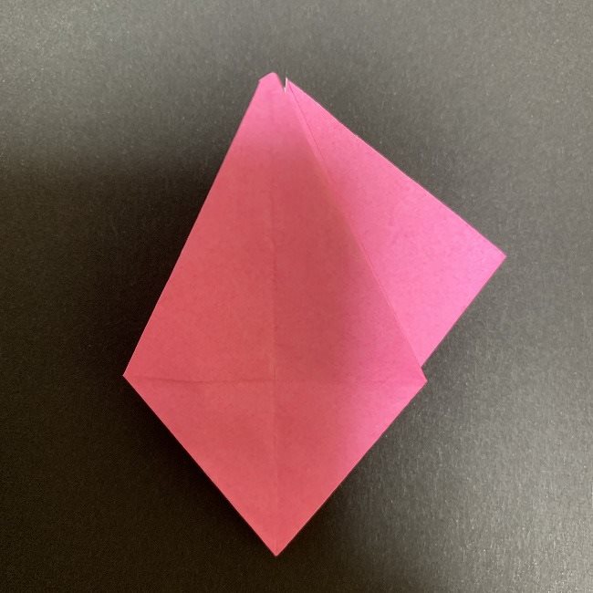 折り紙 五角形の桜＊作り方折り方 (26)