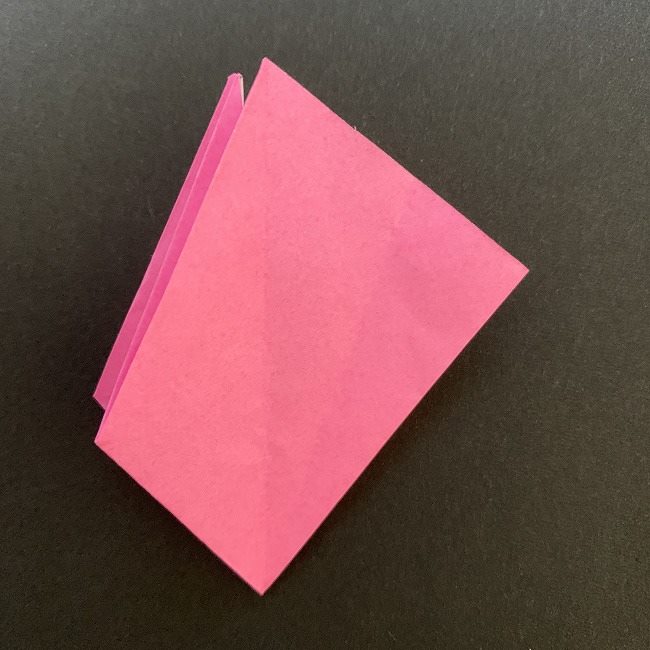 折り紙 五角形の桜＊作り方折り方 (27)
