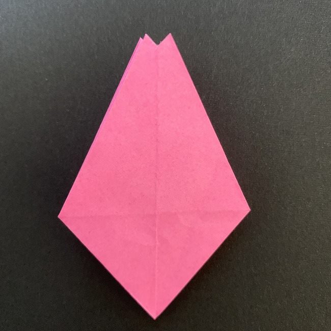 折り紙 五角形の桜＊作り方折り方 (30)