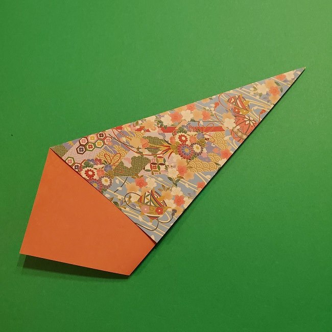 折り紙 桜の立体的なリースの作り方 (12)