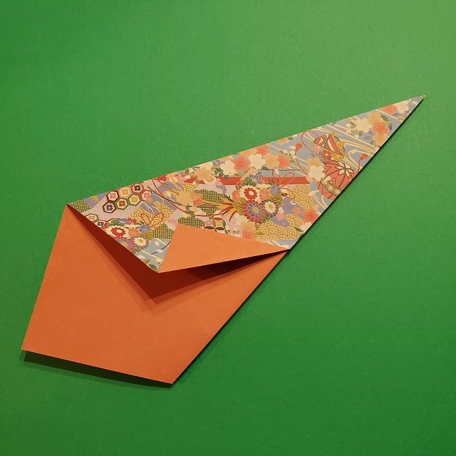 折り紙 桜の立体的なリースの作り方 (15)