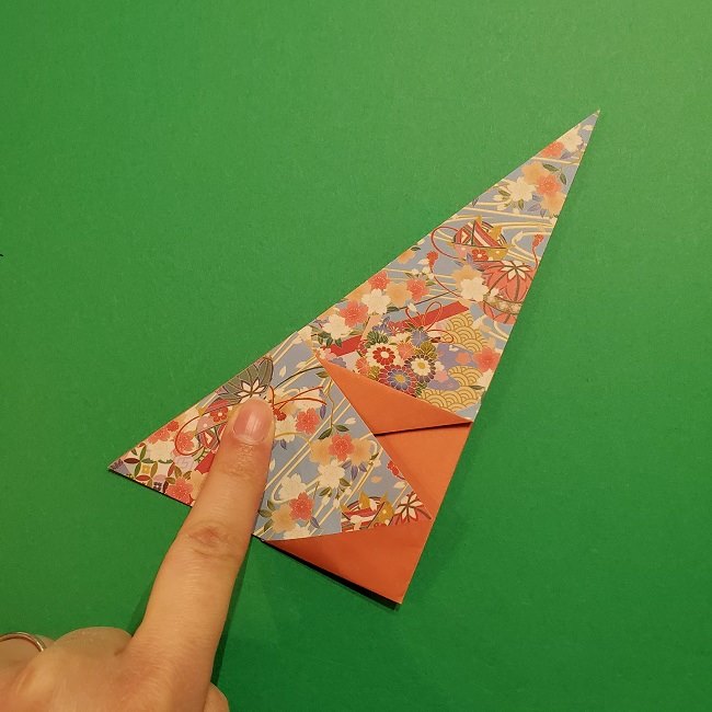 折り紙 桜の立体的なリースの作り方 (17)