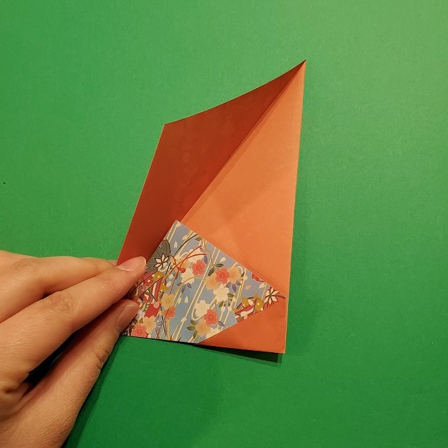 折り紙 桜の立体的なリースの作り方 (18)