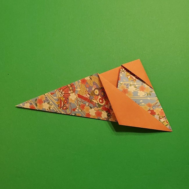 折り紙 桜の立体的なリースの作り方 (20)