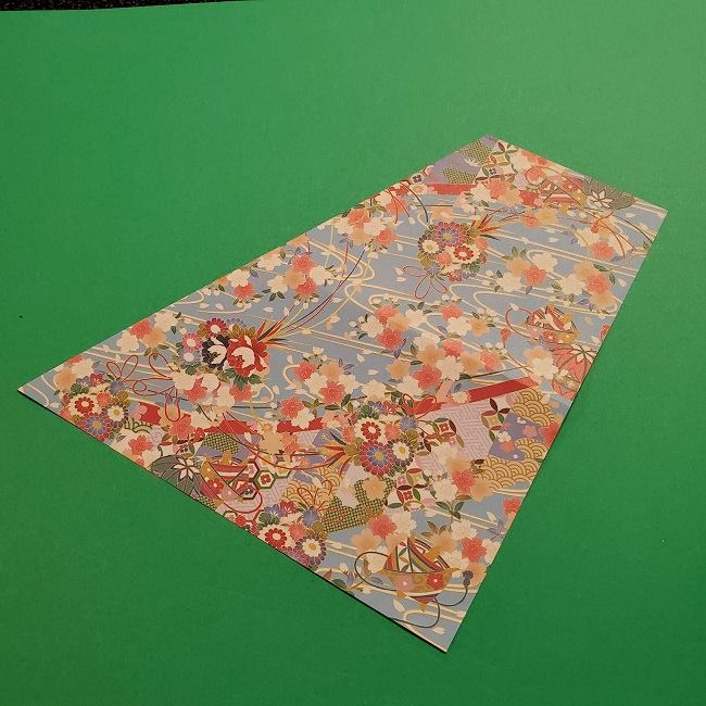 折り紙 桜の立体的なリースの作り方 (7)