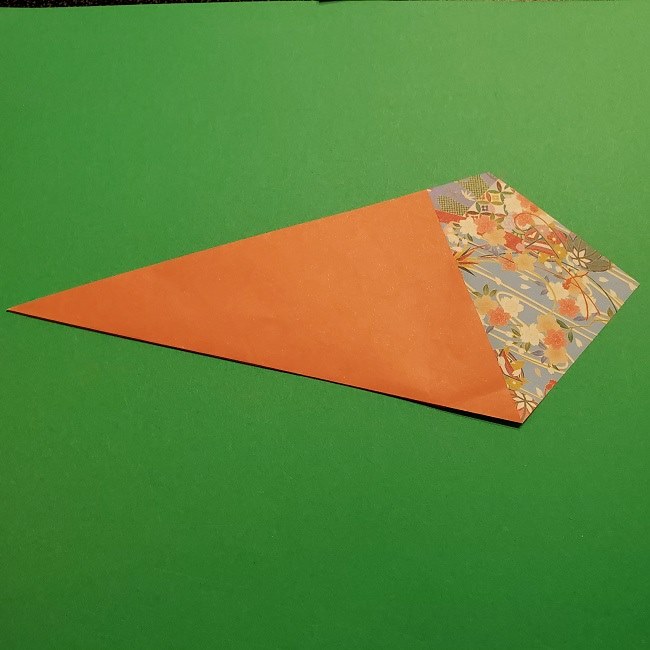折り紙 桜の立体的なリースの作り方 (8)