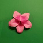 折り紙 桜(立体・1枚)の作り方折り方★少し難しい豪華な花に挑戦！