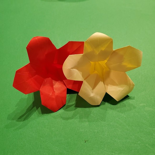 折り紙 ツツジの花の折り方作り方 (59)