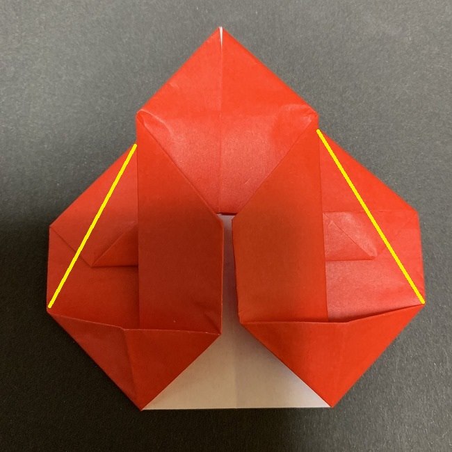 折り紙【チューリップの名札】の作り方折り方 (23)