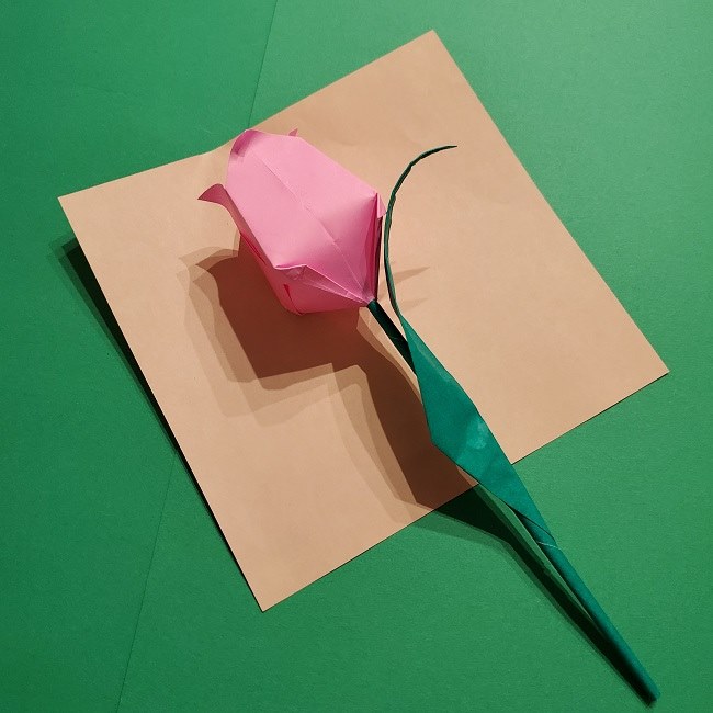 折り紙でチューリップをラッピングする方法★ (1)