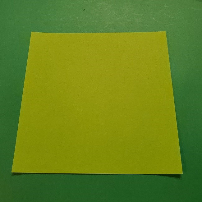 折り紙のチューリップ 立体の葉っぱ・茎＊用意するもの (1)