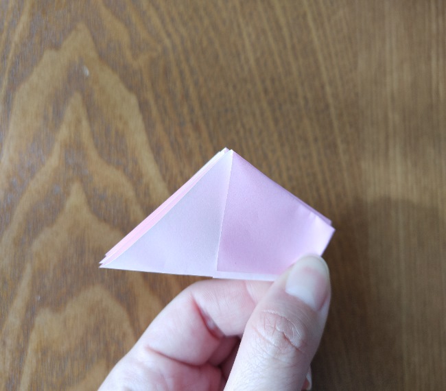 折り紙の桜 5枚でも簡単な折り方切り方 (10)