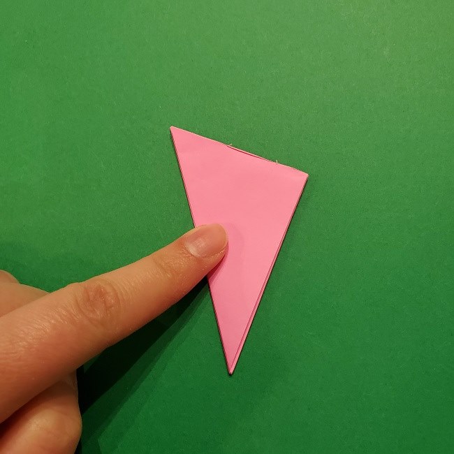 折り紙の桜(立体・1枚)の作り方折り方 (15)