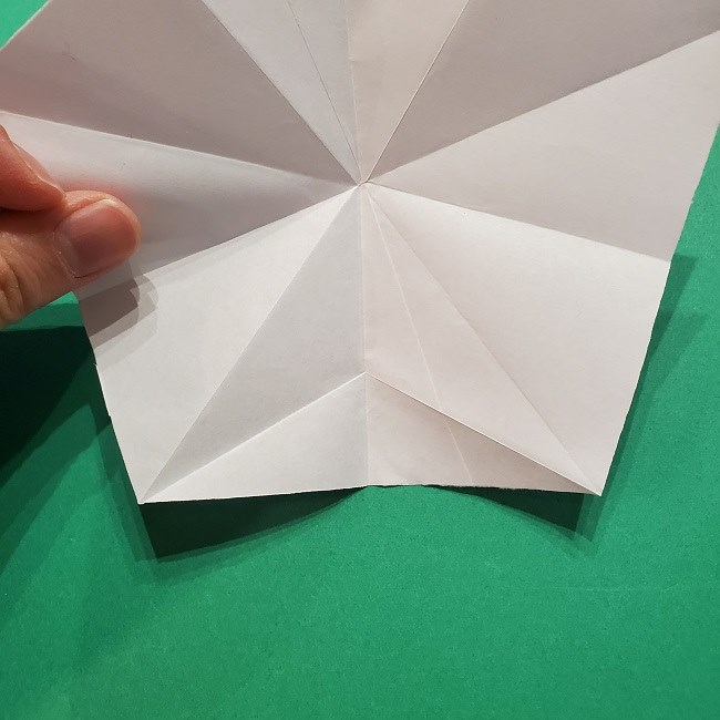 折り紙の桜(立体・1枚)の作り方折り方 (19)