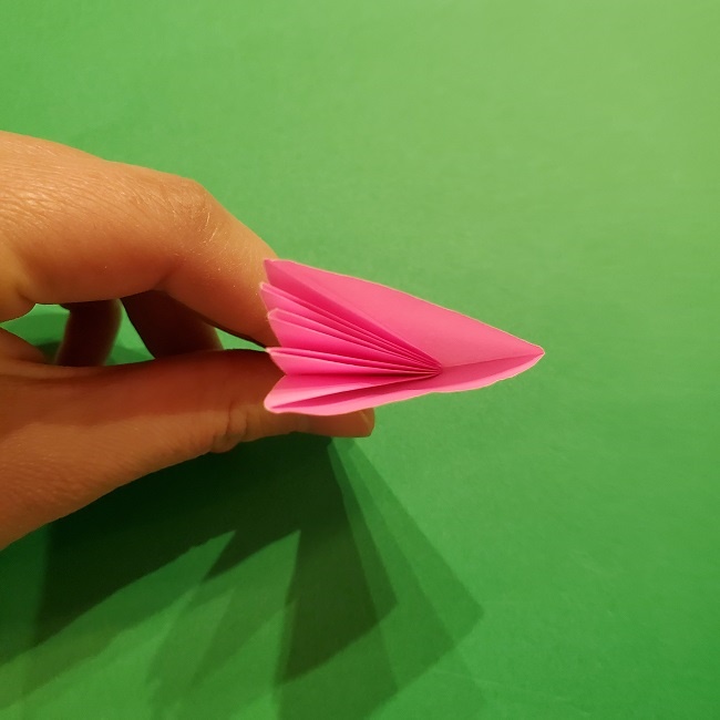 折り紙の桜(立体・1枚)の作り方折り方 (37)