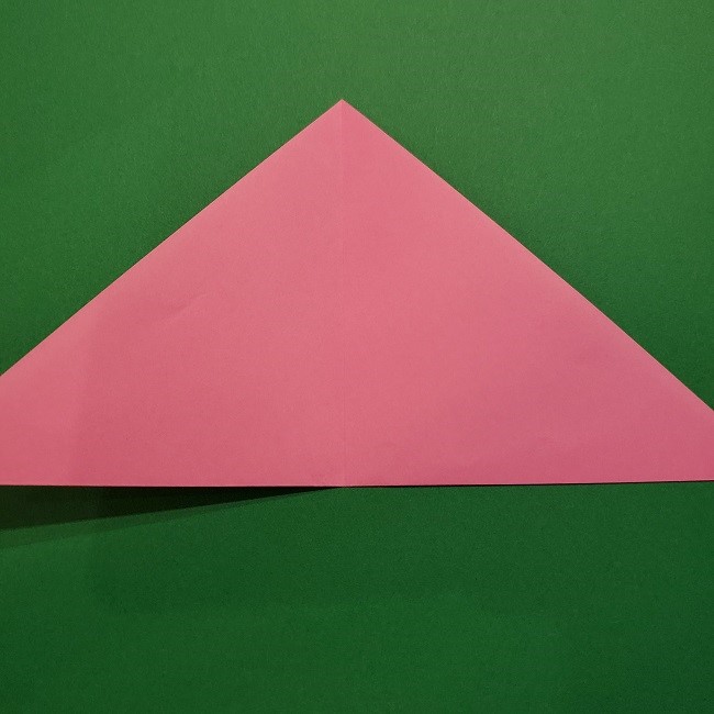 折り紙の桜(立体・1枚)の作り方折り方 (4)
