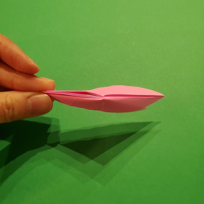 折り紙の桜(立体・1枚)の作り方折り方 (41)