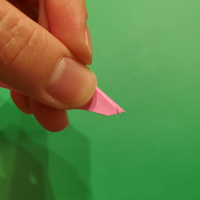 折り紙の桜(立体・1枚)の作り方折り方 (45)