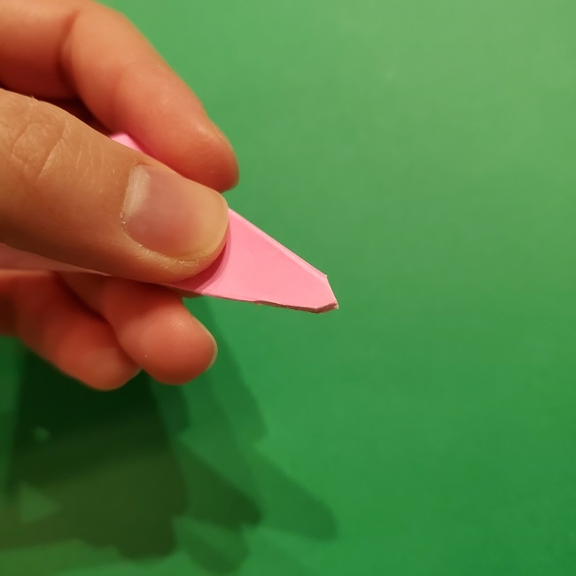 折り紙の桜(立体・1枚)の作り方折り方 (46)