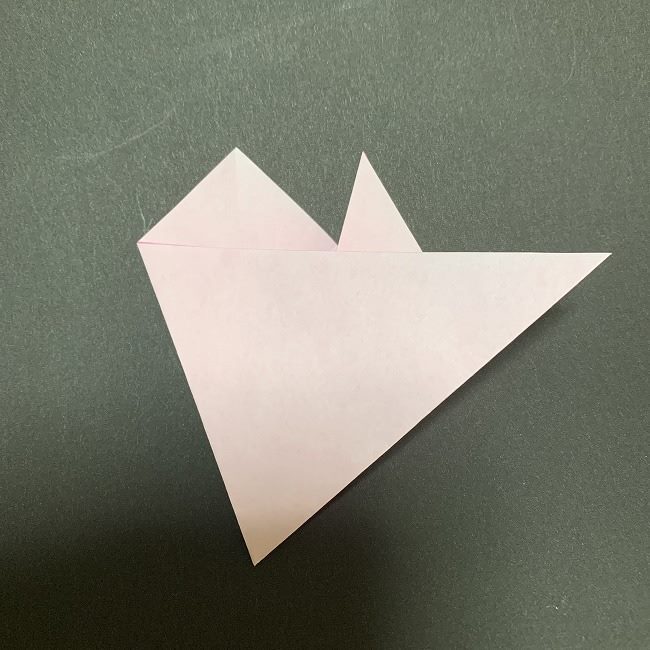 折り紙コースター(桜)：折り方作り方 (10)