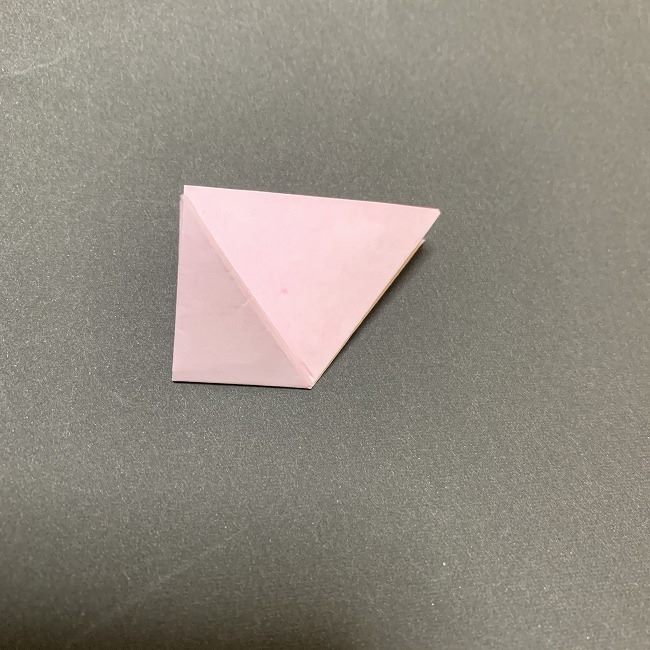 折り紙コースター(桜)：折り方作り方 (18)