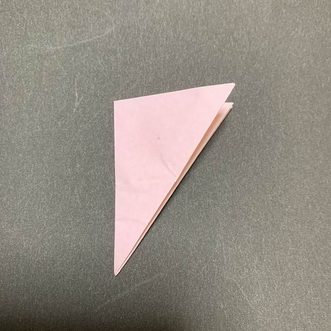 折り紙コースター(桜)：折り方作り方 (19)