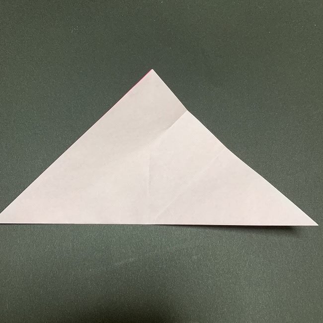 折り紙コースター(桜)：折り方作り方 (7)