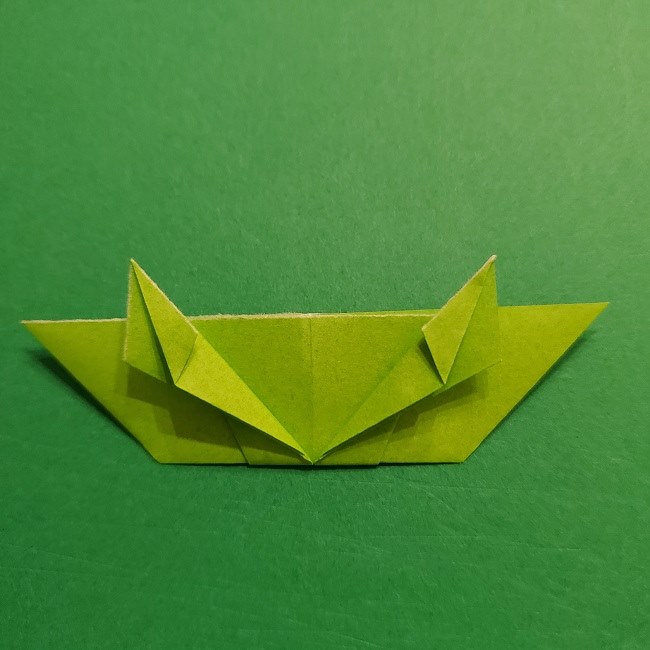 折り紙花リースの土台の作り方【葉っぱの壁飾り】 (24)