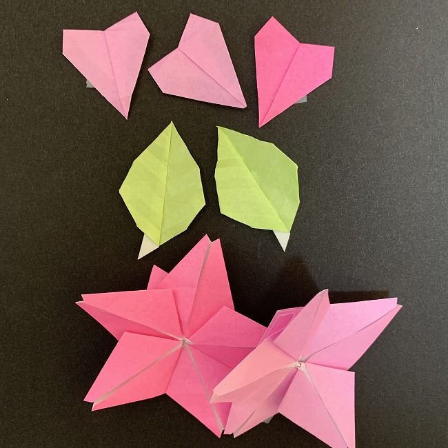 桜のつるし飾りの折り紙＊用意するもの