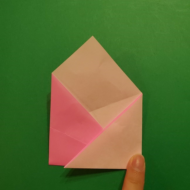 桜の折り紙 器(小物入れ)の折り方作り方 (10)