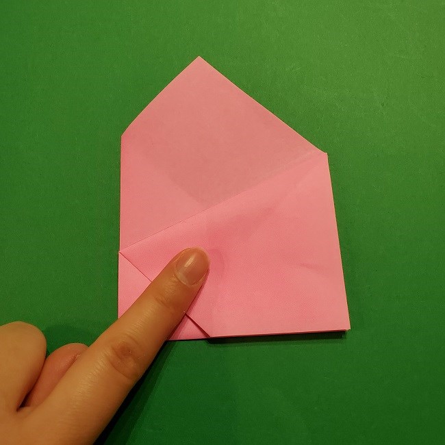 桜の折り紙 器(小物入れ)の折り方作り方 (13)