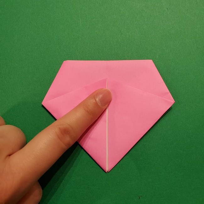 桜の折り紙 器(小物入れ)の折り方作り方 (19)