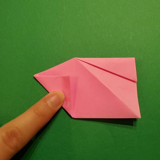 桜の折り紙 器(小物入れ)の折り方作り方 (23)