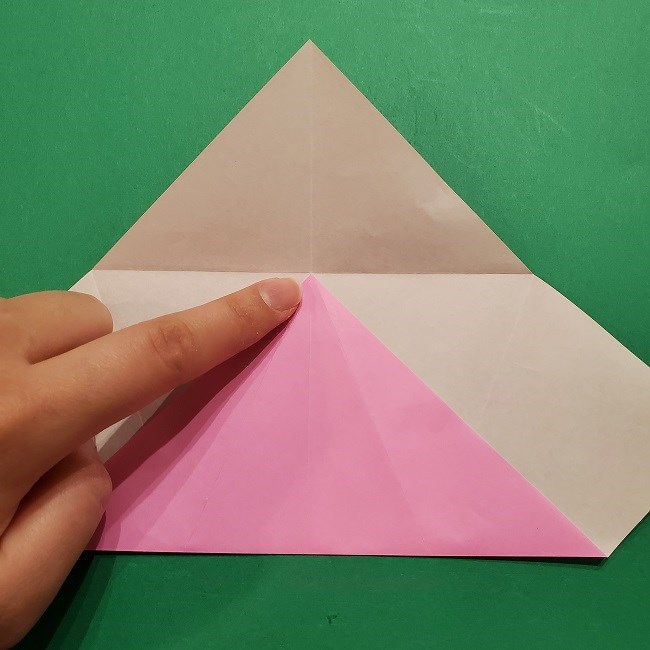 桜の折り紙 器(小物入れ)の折り方作り方 (7)