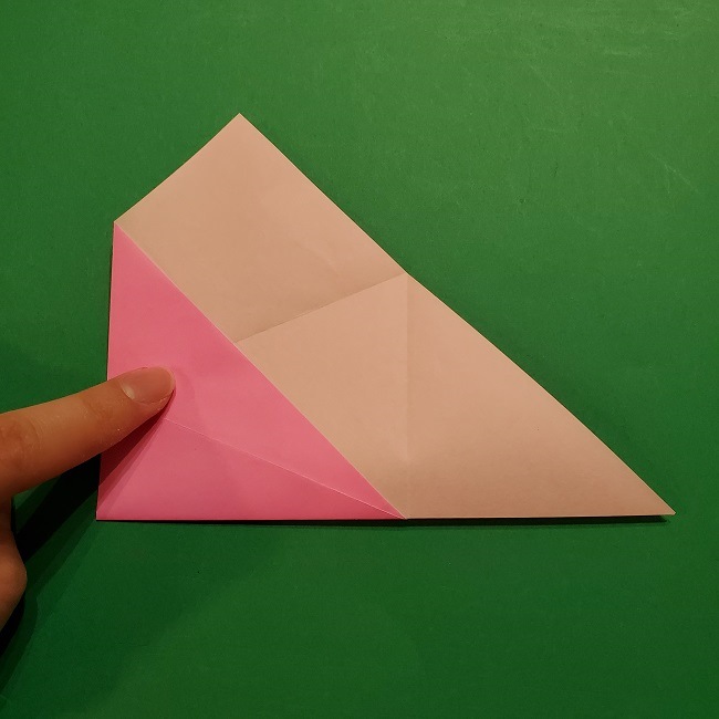 桜の折り紙 器(小物入れ)の折り方作り方 (9)