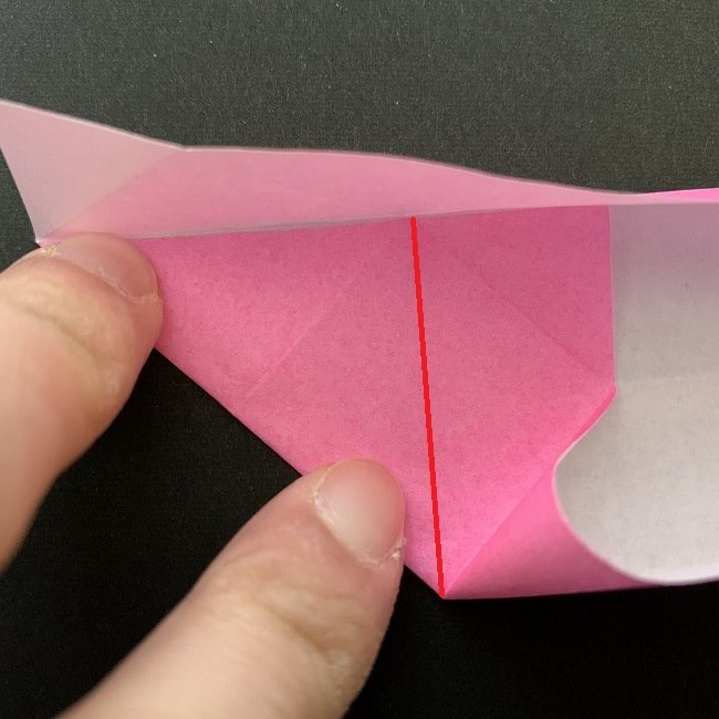 桜の折り紙 立体的なくす玉＊折り方作り方 (11)
