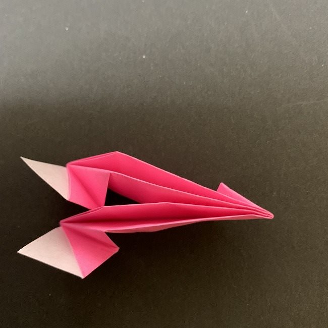 桜の折り紙 立体的なくす玉＊折り方作り方 (25)