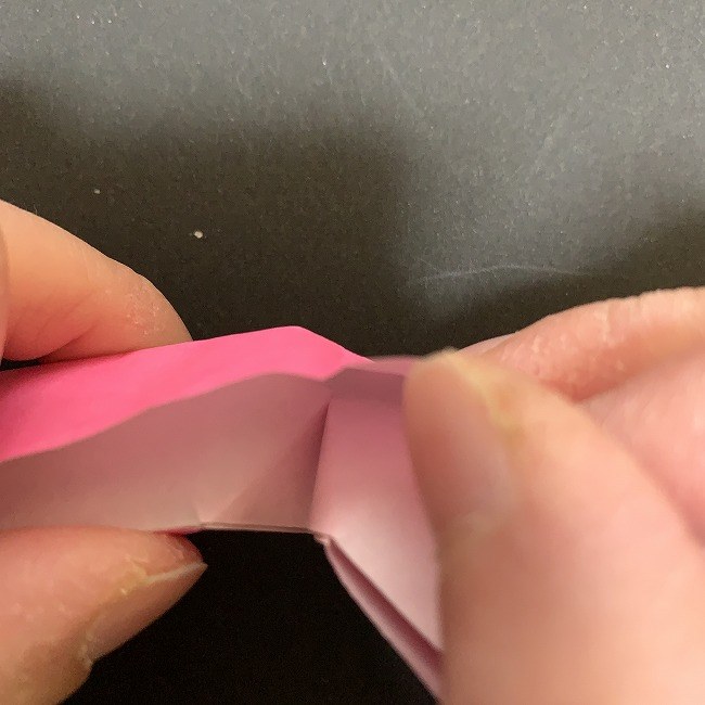 桜の折り紙 立体的なくす玉＊折り方作り方 (31)