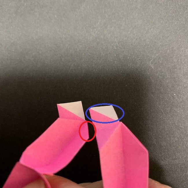 桜の折り紙 立体的なくす玉＊折り方作り方 (37)