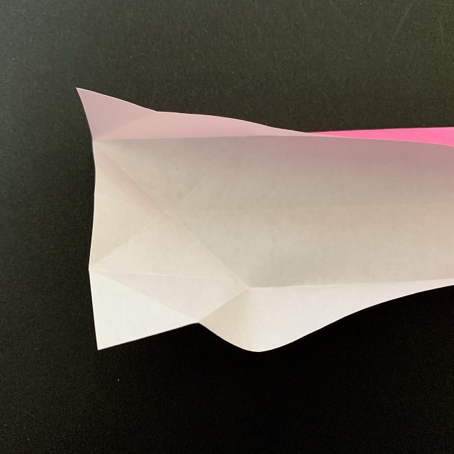 桜の折り紙 立体的なくす玉＊折り方作り方 (9)