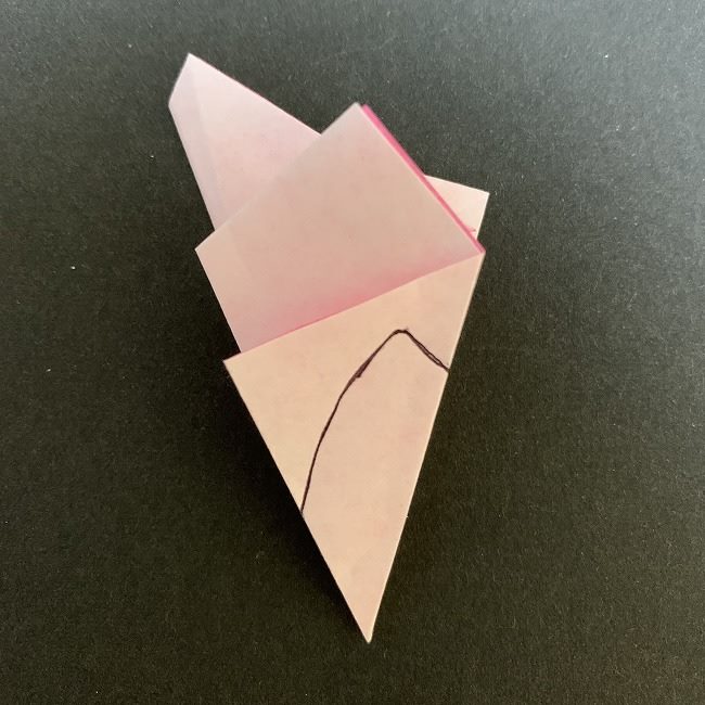 桜の折り紙(切り抜きver (14)