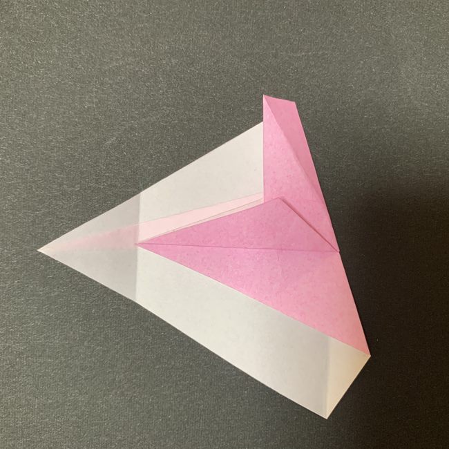 桜の花びら 折り紙の折り方・作り方 (12)